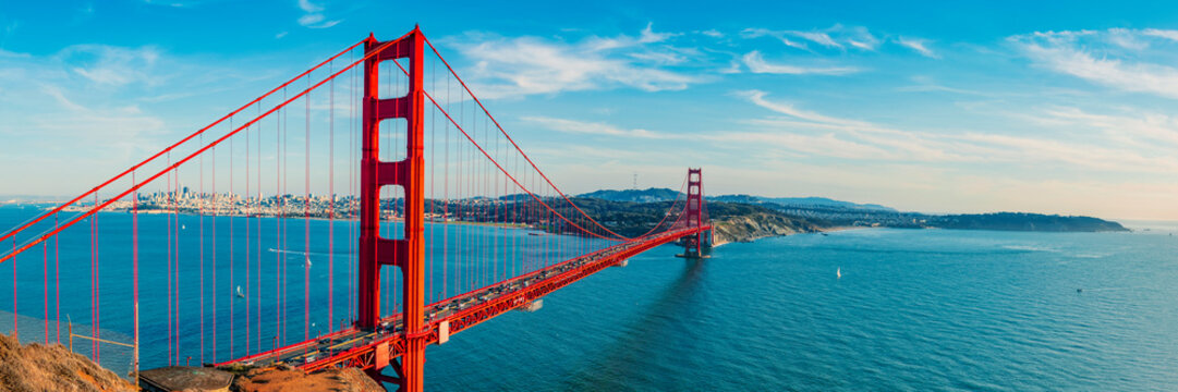 Golden Gate Bridge and the mouth of San Francisco Bay